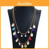 Shell Necklace Multilayer Geometric Boho Choker For Fashion Women