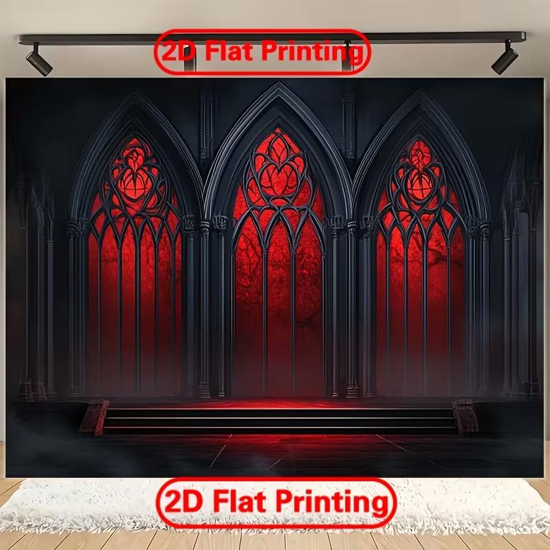 2D Vampire Castle Gothic Backdrop Cosplay Photography Background Banner