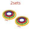 1 Set Rectangle Round DIY Knitting Loom Scarf Sweater Hat Shawl Stitching Knit Handmade Craft Weaving Braiding Tool