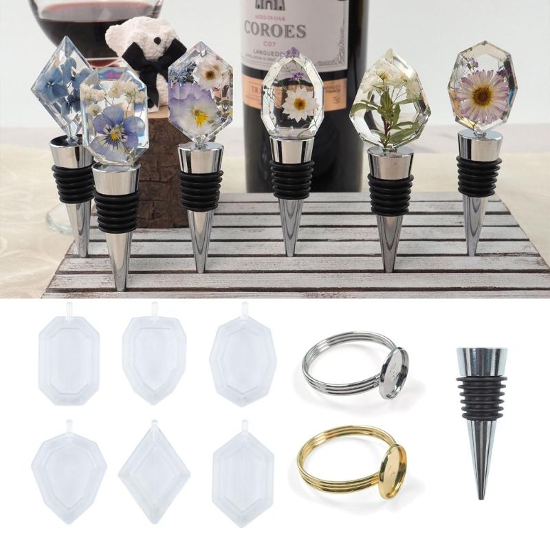 Resin Casting Silicone Mould Wine Stopper Napkin Rings DIY Hand-making Accessories Hand-making Wine Stopper Napkin Rings