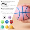 Portable Stress Reliever Soccer Basketball Ball, TPR Fidget Squeeze Toy for Adults Soft Ball Kids, Decompression Anxiety Relief, Party Birthday