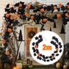 Halloween Artificial Maple Leaf Vine Thanksgiving Harvest Festival Autumn Black Home Outdoor Garden Doorway Stair Decorations