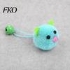 Cat Toy Plush Mouse Ball, Soft Fluffy Ball with Bell, Kitten Colorful Teething for Indoor Cats Boredom Relief Interactive Play