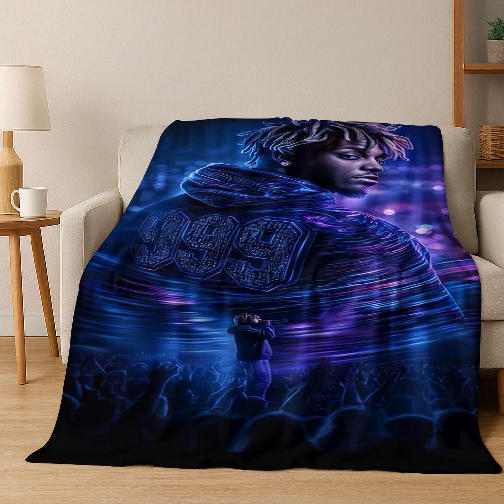 2026 New Legend Rappers Star Art Cartoon Hip Hop Flannel Blanket,Cozy Soft Throw Blanket for Home Bedroom Bed Sofa Cover Gift