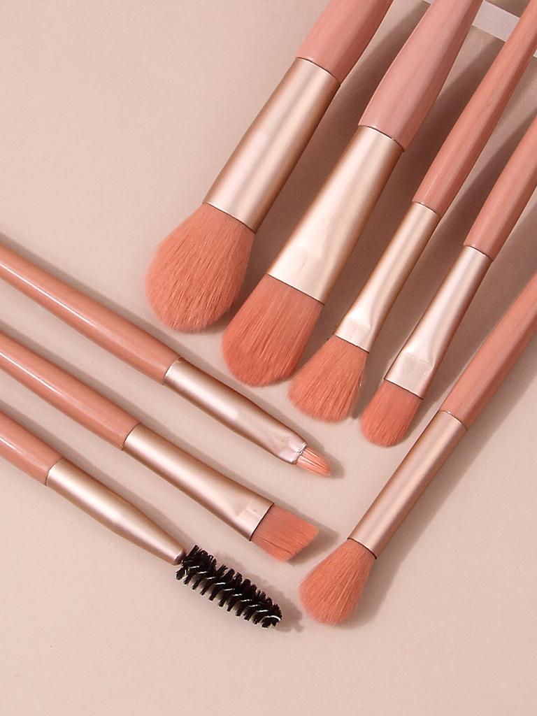 Das 7-teilige Anfänger-Make-up-Pinselset enthält Foundation-Pinsel, Rouge-Pinsel, Lidschatten-Pinsel, Mascara-Pinsel und Lippen-Pinsel.
