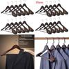 Wooden Clothes Hangers Set With Thickened Nonslip Design For Hotel And Closet Storage