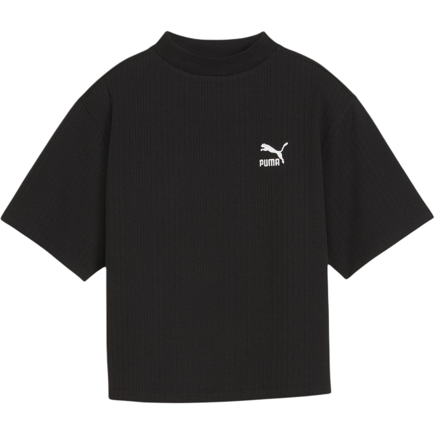 PUMA T Shirts Women s Black Half Turtleneck Moderate Other 626071-01 S