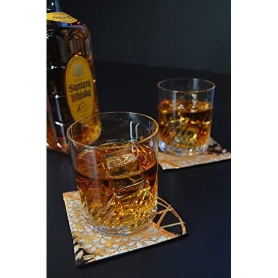 Boxed wrapped kimono fabric kinran weave Japanese-style coasters set 5 made Japan foreign recipients (Miyabi)