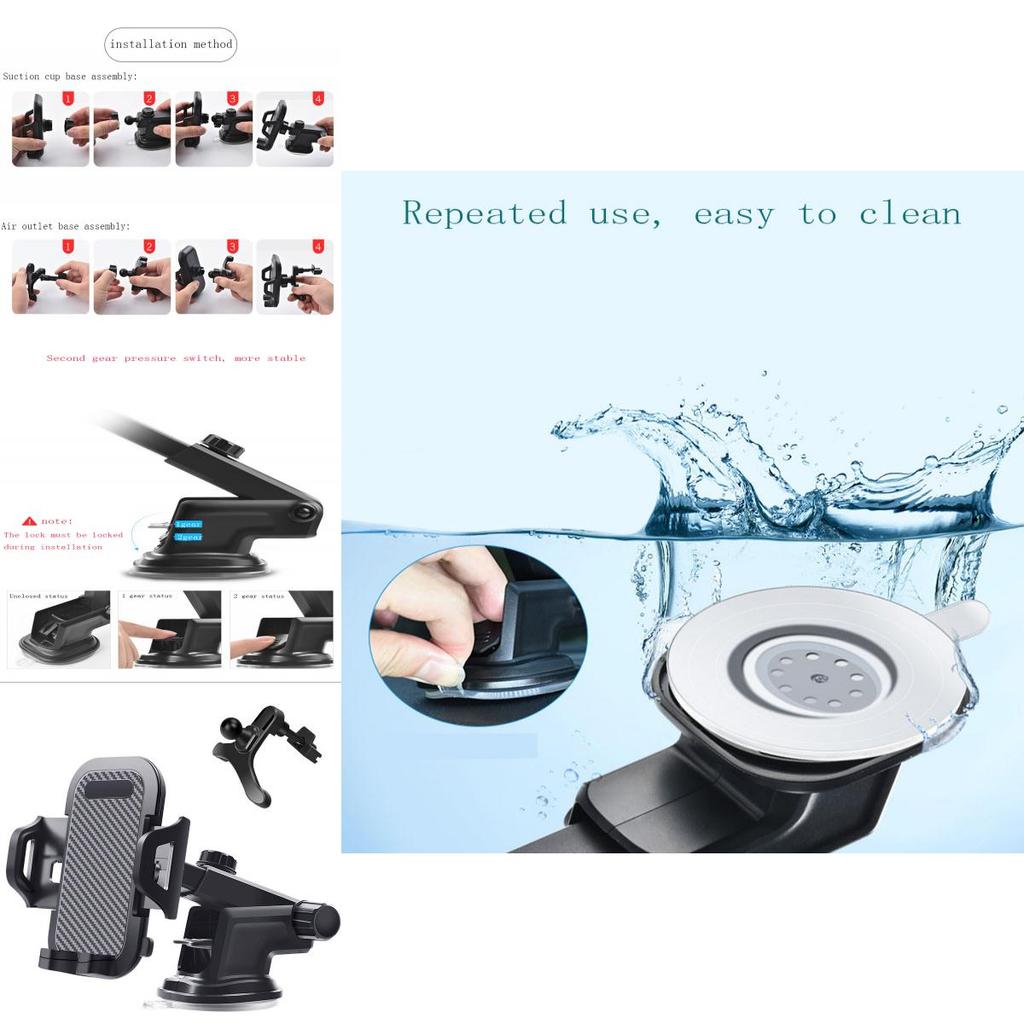 Hochwertige 360-Grad-Halterung Auto-Windschutzscheibenständer Für Mobiltelefone Ideal Für Alle Geräte 4 Bis 7 Zoll