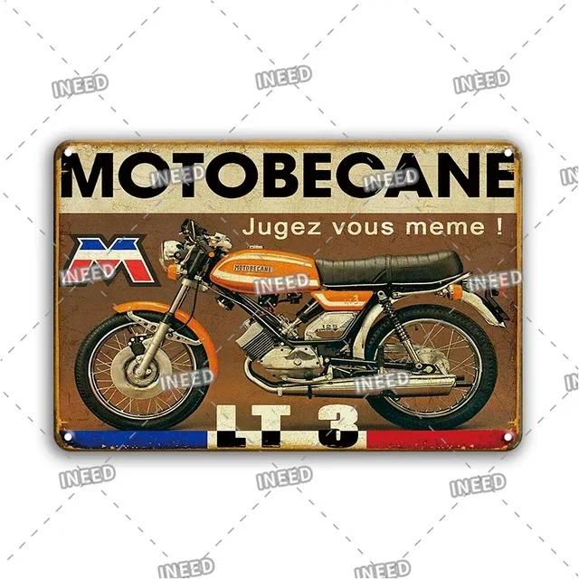 Vintage Motorcycle Metal Tin Sign Poster  Retro Wall Decor for Garage Home Room  INEED Metal Plate Accessories  Stickers
