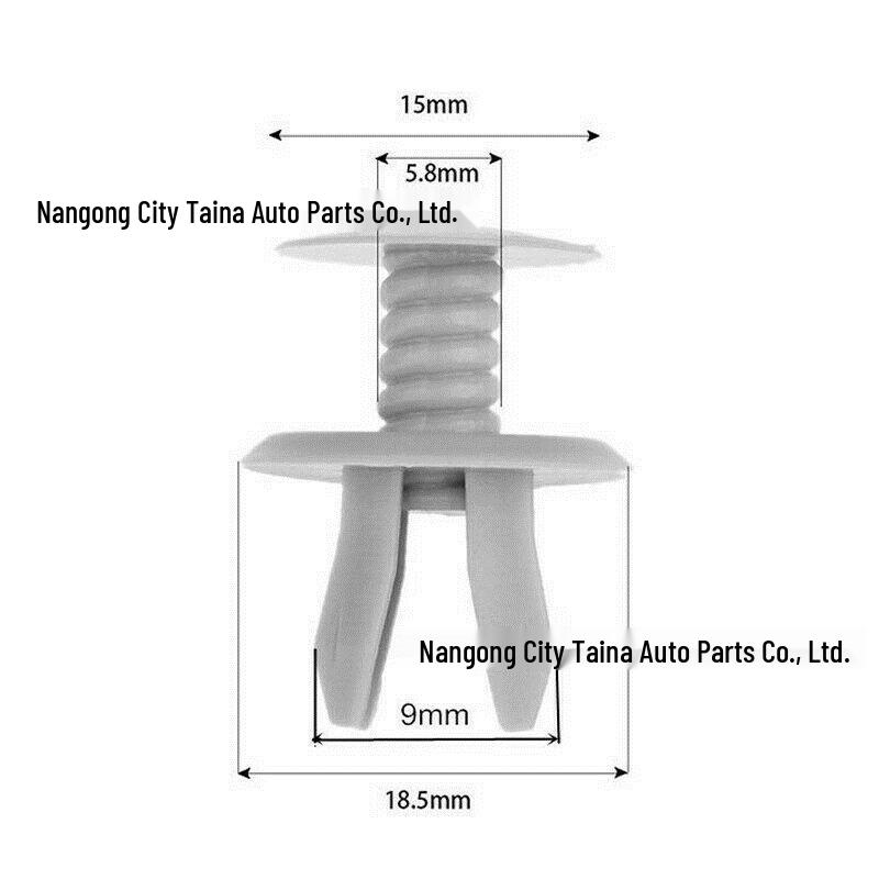 Compatible Gray Plastic Locator Clip for Volkswagen (Part No. 701867299)