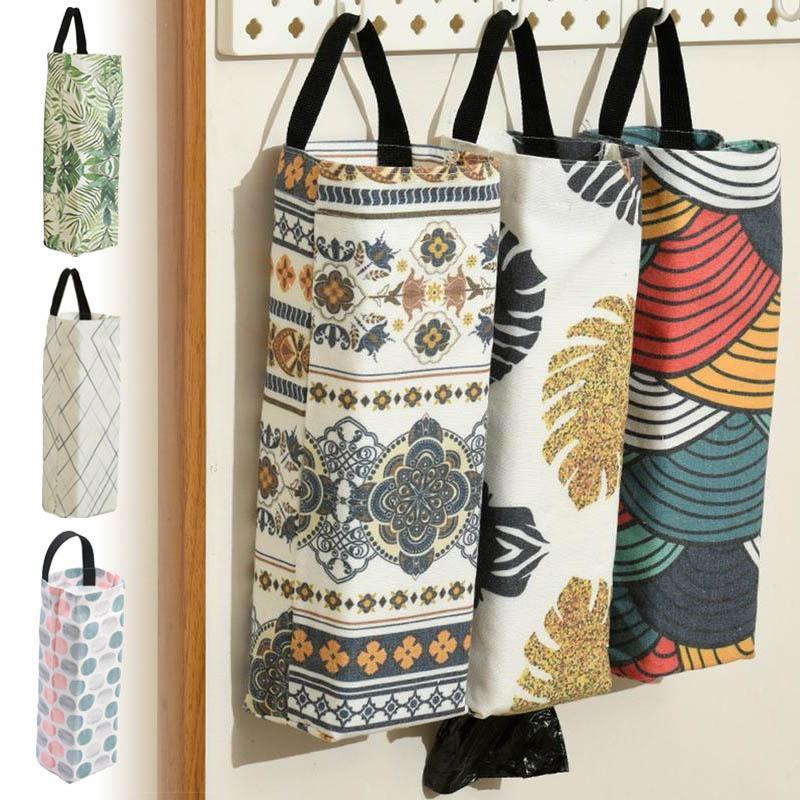 Household Kitchen Garbage Bag Storage Bag Hanging Bag Hanging Wall Color Extraction Type Sorting Debris Storage Bag