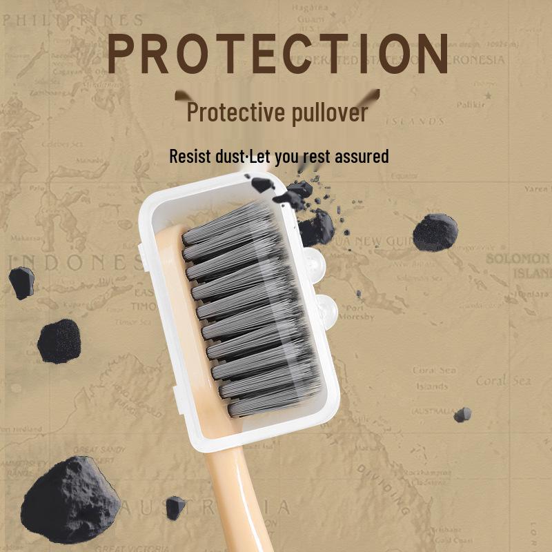 6-Piece Soft Bristle Toothbrush Gift Set - Luxurious, Wide-Head Design for Adults, Couples, and Students