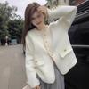 Xiaoxiangfeng Knitted Cardigan Women's Autumn and Winter New High-end Temperament Loose and Lazy Imitation Mink Fleece Sweater Jacket