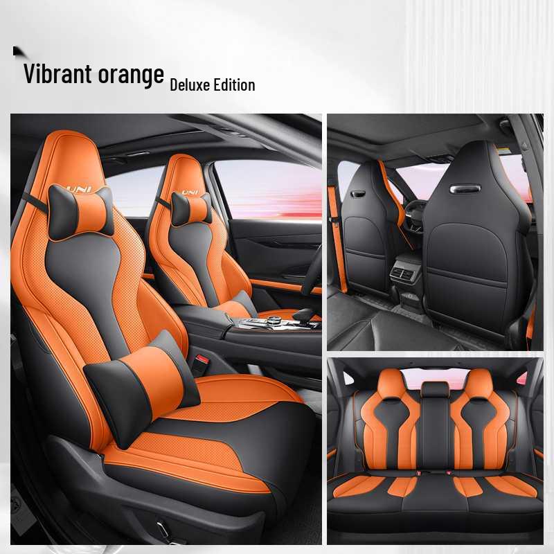 Breathable Perforated Seat Covers for 2023-2025 Changan Uni-V, All-Season Universal Fit.