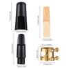 Xtahdge Alto Saxophone Mouthpiece Kit: Alto Saxophone Mouthpiece with Ligature and Reed, Replacement Plastic Cap for Saxophone Instrument, Alto