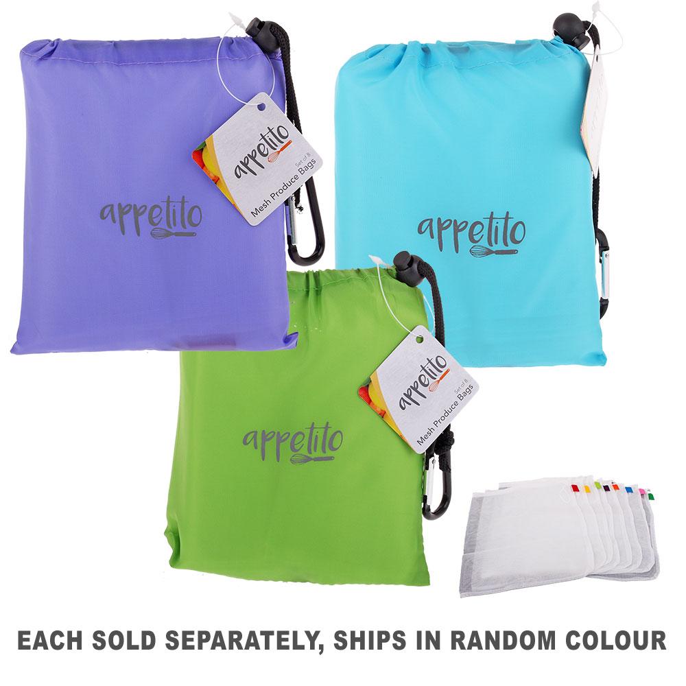 Sac à provisions en maille Appetito avec pochette (1 pièce aléatoire)
