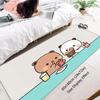 Living Room Rugs Foot Carpets Bubu Dudu Entrance Doormat Kawaii Rug Floor Mats Carpet Anti Slip Mat Home Kitchen Hallway Decor