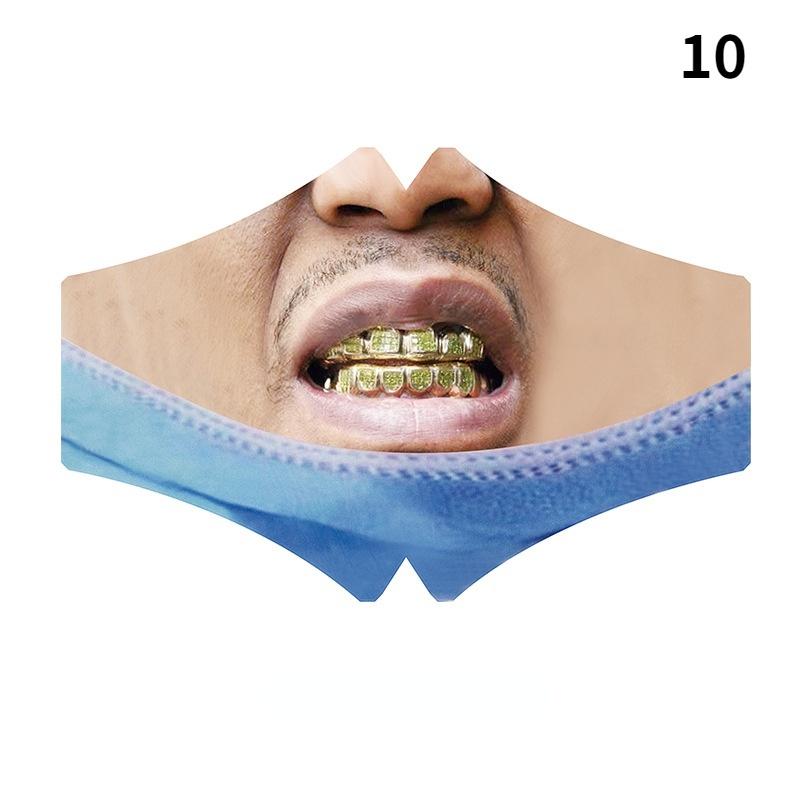 

2021 Halloween Spoof 3D Printed Unisex Mask Маска від вітру та пилу 10