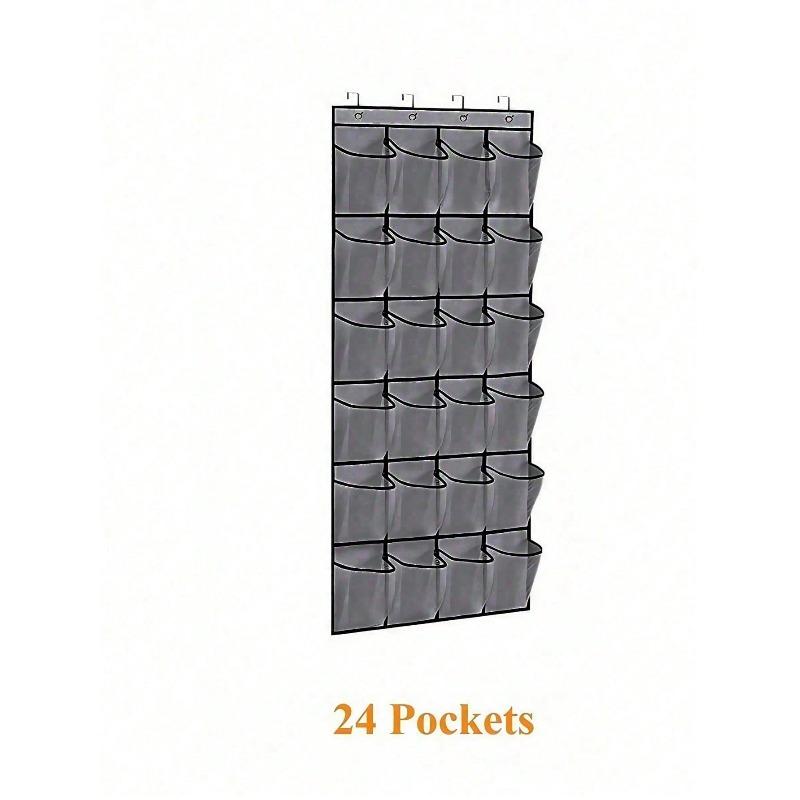 Door Hanging Shoe Organizer , 6-35 Pockets, Large Capacity Shoe Rack, Space Saving Closet Storage, Mesh Back, Gift Idea