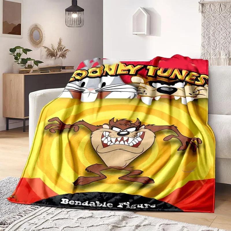 Cartoon Tasmanischer Teufel Decke Leichte Warme Überwurfdecke Weiche Niedliche Großmaul Decken Für Wohnzimmer Schlafzimmer Kinderzimmer