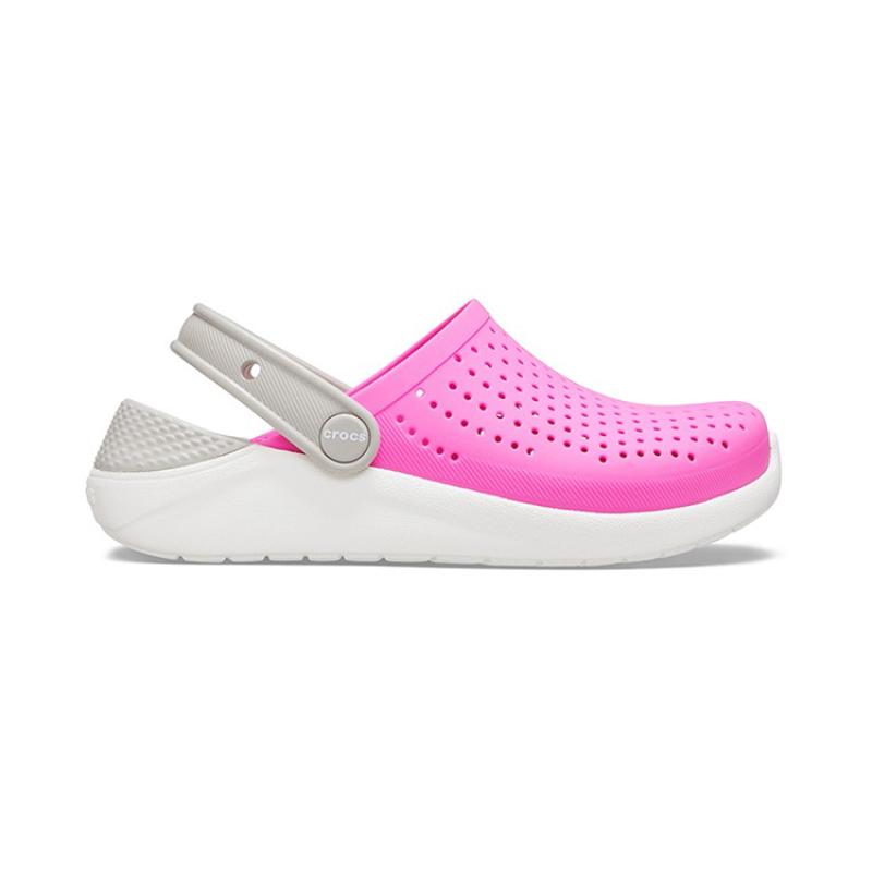 Crocs LiteRide Soft and Abrasion Resistant Sports Sandals Electric Powder Kids