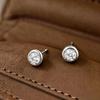 Original S925 Sterling Silver Jewelry: Gold-Plated Chain Set with Zircon Earrings for Women