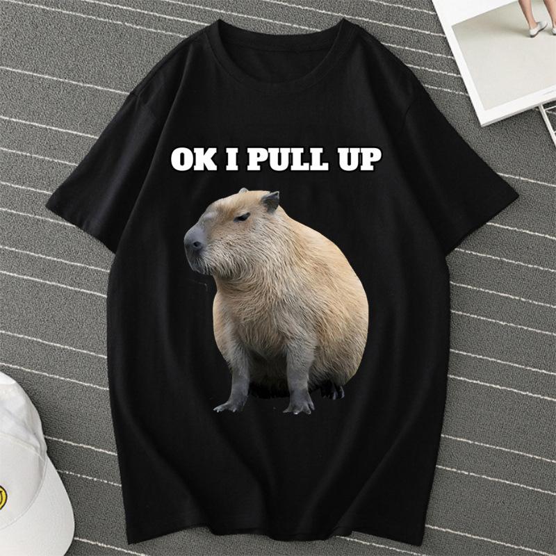 Capybara OK I Pull Up Funny Meme T-shirt