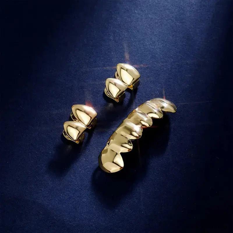 Double-sided Hip Hop Halloween Stage Set with False Teeth for Men and Women