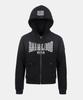 Badblood Shield Old Glory Zip-Up Hoodie - Dusty Black