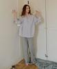 DEPOUND Grape Sweatpants [Melange Grey]