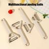 huaqianguhh 3-in-1 Vegetable Peeler, Stainless Steel Ergonomic Peeler for Elderly, Manual Bottle Opener Sharp Blade
