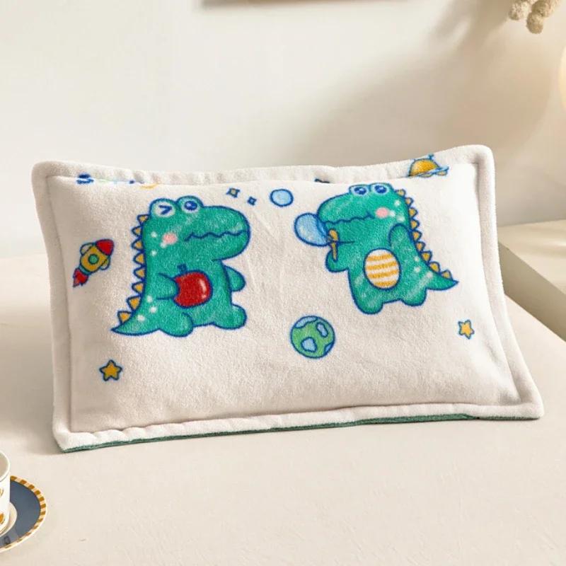 1pc Cartoon Pillow Cover , Warm Kids Pillow Case ,Winter Bedding Pillowcase ,A Class Pillowcovers for Kids Children Baby Newborn