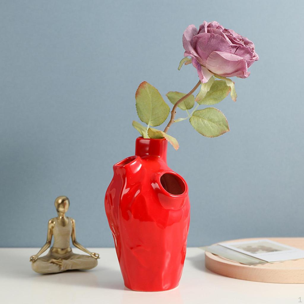 Ceramic Pot Container Dried Holder for Desktop Centerpiece Decorion