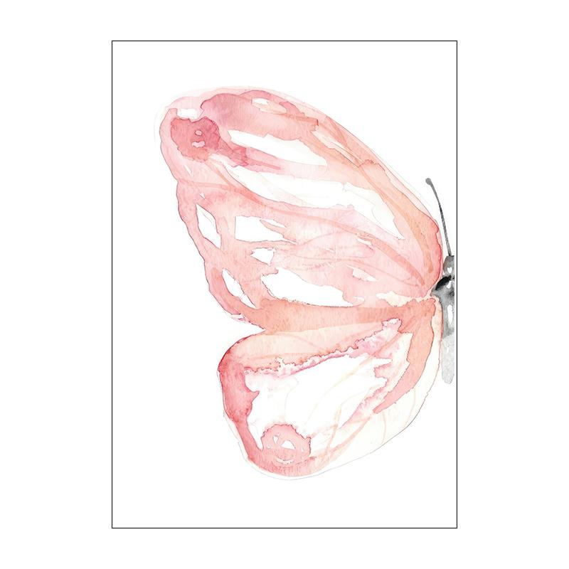 Black Little Girl Ballet Canvas Painting Butterfly Wing Wall Art Nordic Posters And Prints Wall Pictures Baby Kids Room Decor Unframed