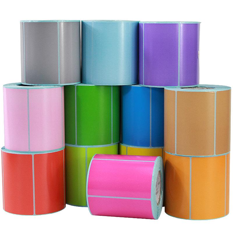 800PCS Thermal Label Paper Roll 40x30mm Colored Barcode Labels No Ribbon Required for Printing
