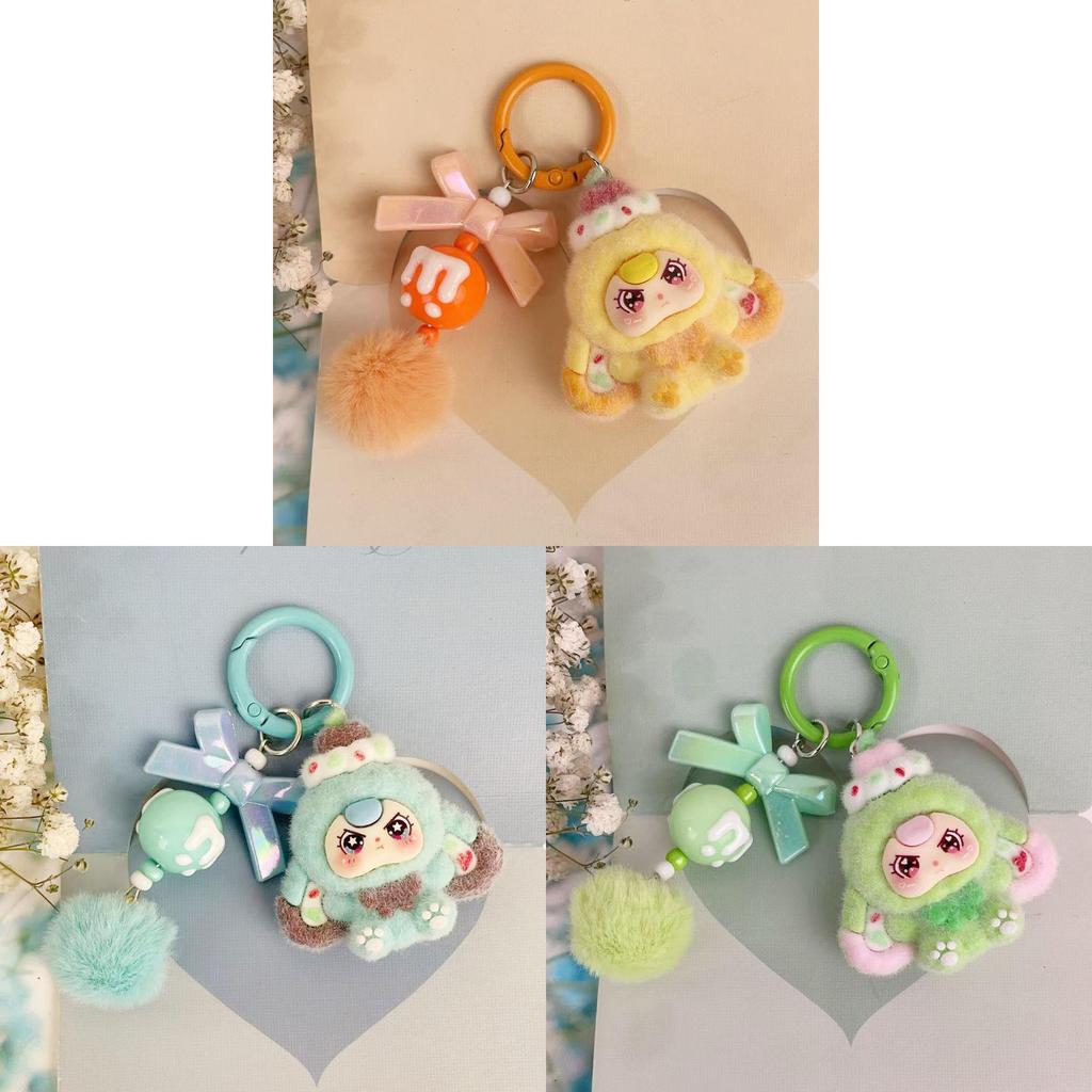 Sweet Dessert 3y Kids Keychain Cartoon Soft Rubber Bag Charm For Kids Gifts