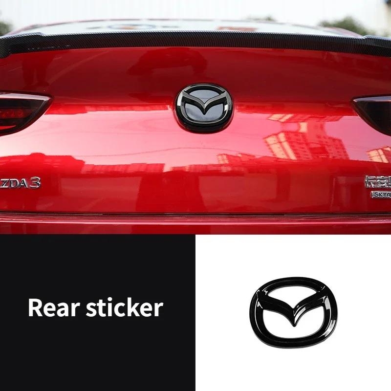 Car Sticker ABS Front Grille Rear Tailgate Covering Emblem for Mazda 3 Axela 2020 Steering Wheel Badge Decoration Modfication