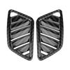 2Pcs Interior Upper Air Vent Outlet Cover Trim for Mitsubishi Eclipse Cross 17 18 Carbon Fiber