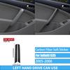 Real Carbon Fiber Car Accessories Dashboard Gear Shift Decorative Trim Cover Soft Sticker For Infiniti G35 V35 CV35 2005-2006