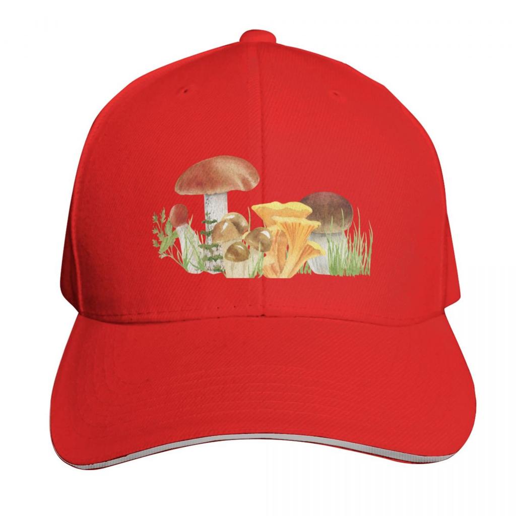 Vintage Mushroom Baseball Cap GentleUnisex Hat Unisexs Big Size Hat New In The Hat Golf For Unisex Womens