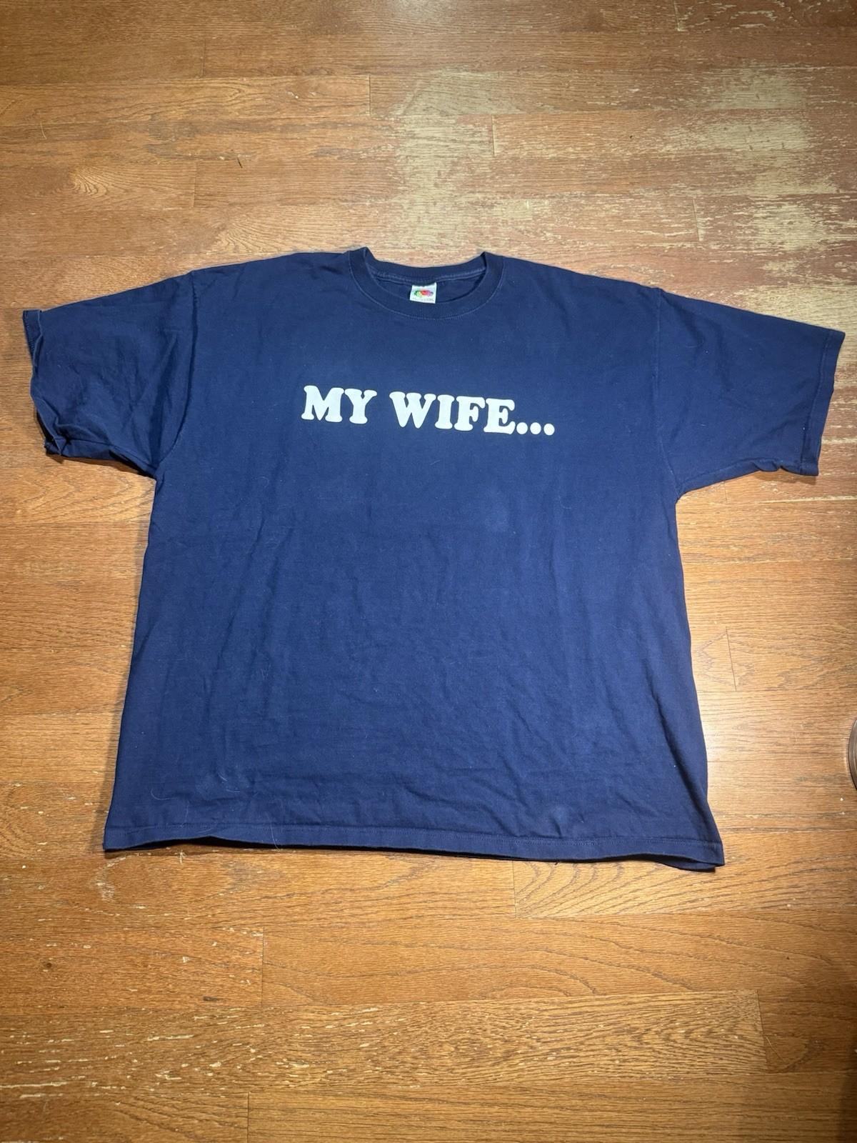 Y2K My Wife I Love And Believe In Her Graphic Tee XL