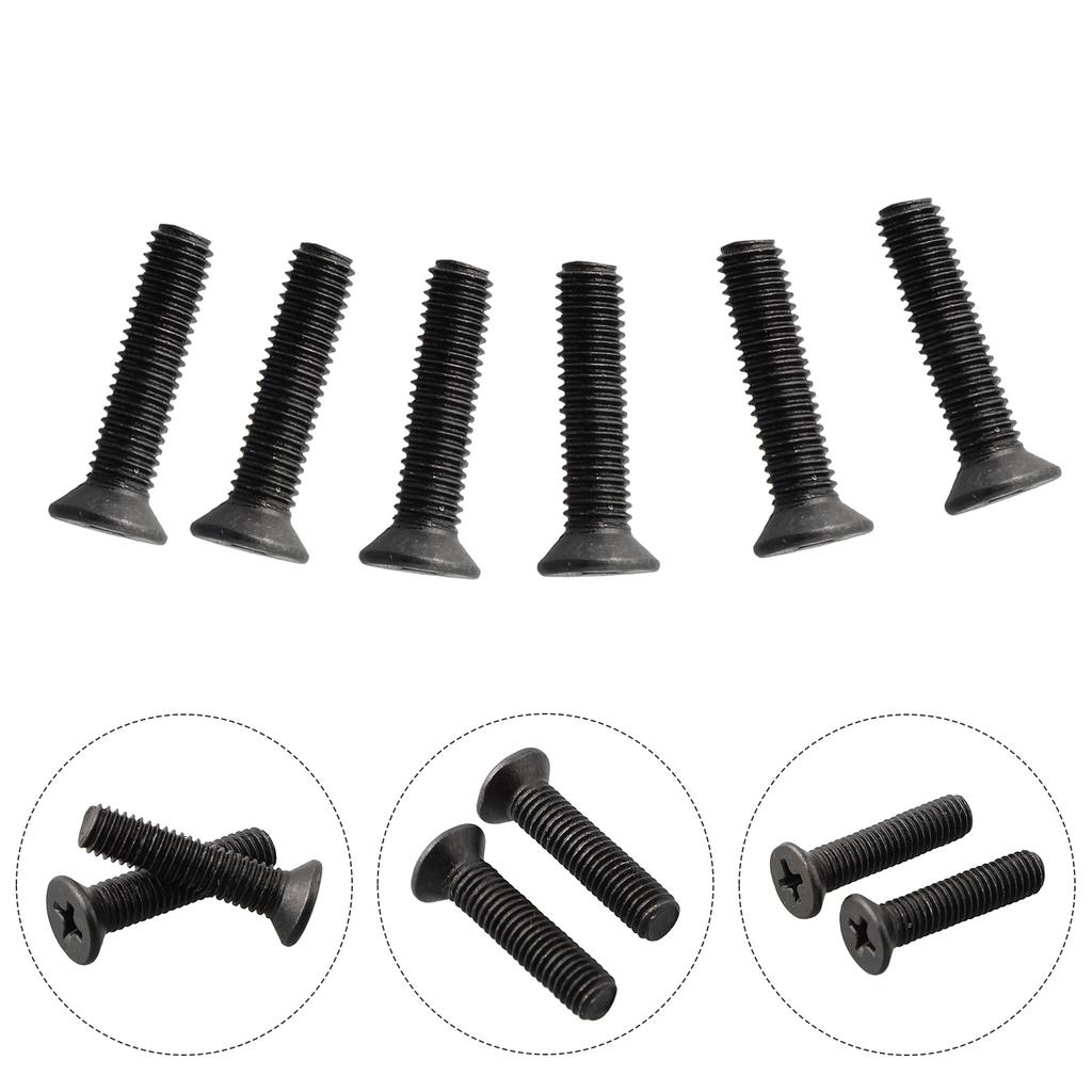 6 Stück Bohrfutter-Schaftadapter Schraube Linksgewinde Passend UNF Befestigungsschrauben M5/M6 22mm Professionelle Metallwerkzeuge-Zubehör
