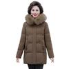 Padded Mother's New Thickened Medium and Long Winter Padded Clothes, Winter Coats, Medium and Old Padded Jackets, Women's Clothing