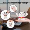 Telescopic 3D Printed Spiral Cat Passthrough Kitten Figurines Novelty Cat Ornament  Home Decoration