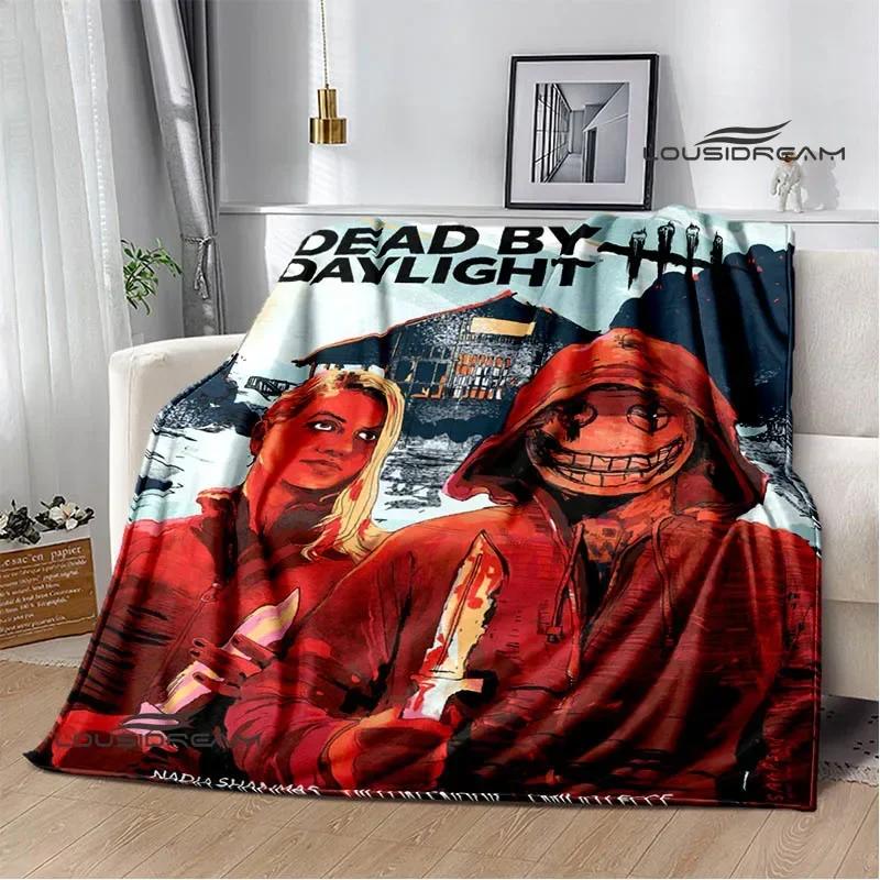 Coperte Stampate 3D Gioco D-Dead By Daylight Coperta Calda per Bambini Morbida e Confortevole Coperta da Casa da Viaggio Regalo di Compleanno