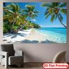 Arazzo Spiaggia Tropicale Appeso a Parete Decorazione Oceano Palme Tramonto Opera d'Arte Decorazione Casa Soggiorno Camera da Letto Dormitorio CollegeRegali