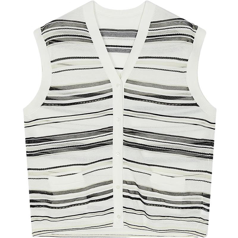 

JNBY 2025 Fall Sleeveless V-Neck Knit Sweater XS