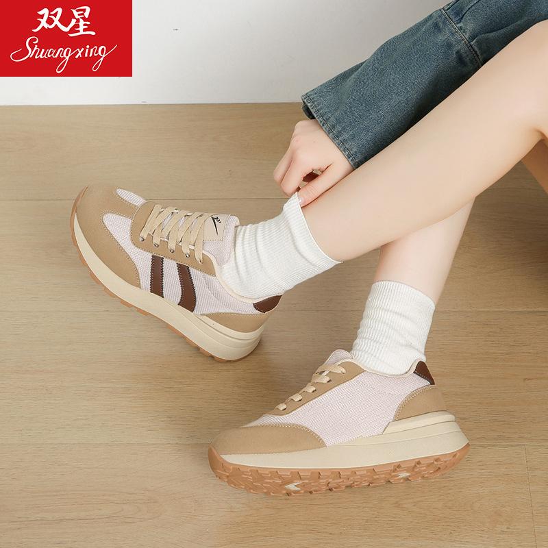 China Double Star mesh breathable sneakers summer and autumn new Forrest Gump shoes platform dad shoes