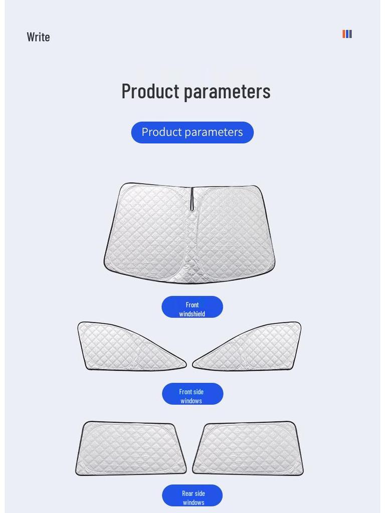 Thickened Car Sunshade Curtains: Full Coverage Privacy & Heat Insulation for Side Windows